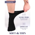 thumbnail image 4 of Hugh Ugoli Cotton Socks 4 Pairs Men’s Ankle Socks Breathable Comfortable Stretchy Light Beige, Black Shoe Size 11-13, 4 of 7