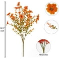thumbnail image 4 of Artificial Outdoor Flowers,8 Bundles UV Resistant Fake Flowers,Outdoor Artificial Plastic Faux Flowers Greenery Plants for Outdoor Garden Porch Window Box Decoration(Rose Red), 4 of 5