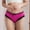 30-Hot Pink, variant on YWDJ Womens Underwear Thongs Cute Lace Lightweight No Show Lace Bow Thin Ice Silk Oversized Underwear Beige M