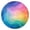 Rainbow Tie Dye, variant on Blue White Tie Dye Mandala Pattern Round Fitted Tablecloth with Elastic Edge,Dining Table Cover Waterproof,Outdoor Round Tablecloth for Camping,Dining,Indoor and Outdoor