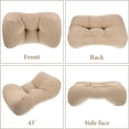 thumbnail image 2 of Nvzi Lumbar Pillow Bolsters Pillows Camping Backpack Beach Pillow Memory Waist Support Pillow Lower Back Pillow Sleep Supply Lumbar Protective Pillow Multi-Function Pillow Support Car(Khaki), 2 of 5