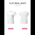 thumbnail image 4 of Blusas de Verano para Mujer, Camisetas de Cuello Redondo y Corta, Camisas de Trabajo Informales con Textura, Blusas Holgadas M, 4 of 7