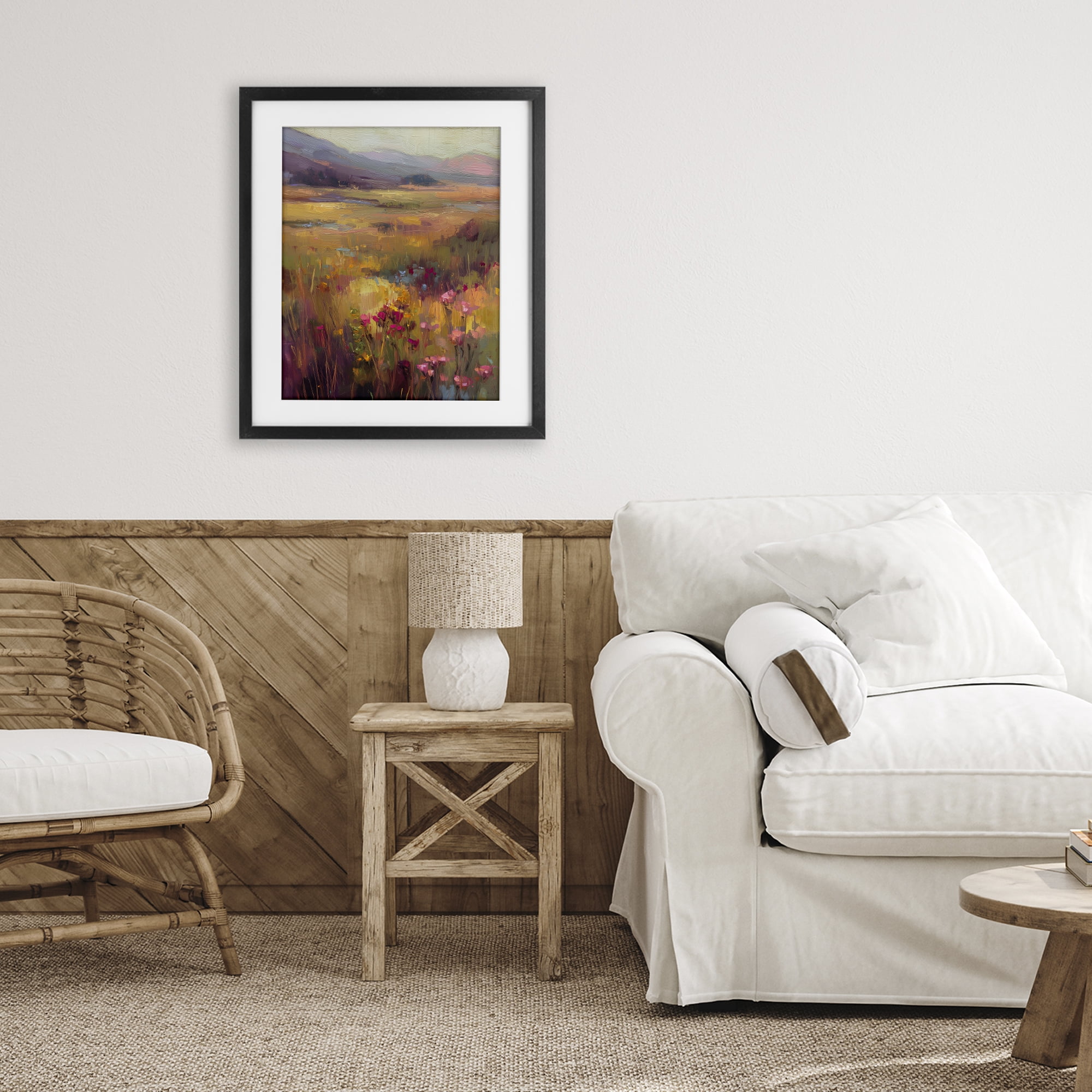 Stupell Industries Golden Waves Of Grass Black Framed Print Under Glass, design by Svetlana Aleynikova