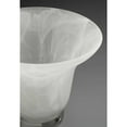 thumbnail image 6 of Bedford Collection Three-Light Brushed Nickel Etched Alabaster Glass Traditional Bath Vanity Light, 6 of 7