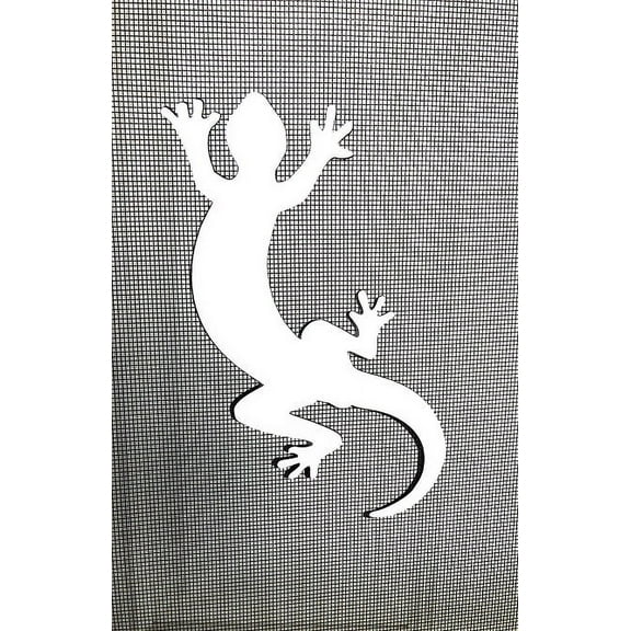 DCentral GECKO Flexible Screen Magnet: Double-Sided. Bright White-Easier to See Day & Night. Decorative. Helps to Stop Walking into Screens, Covers Small Tears in Screens. Size 4.2" x 7"