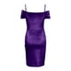 thumbnail image 3 of Gibobby Vestido de fiesta para mujer Vestido de primavera europeo y americano con borde 2022, vestido Irregular con cordón y forro polar ajustado Sexy(Morado,XL), 3 of 5
