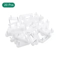 thumbnail image 3 of Unique Bargains Nail on Furniture Glides, 20 Pack Plastic Double Pins Furniture Sliders, 3 of 5