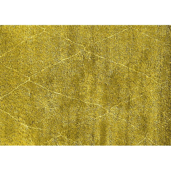 Ahgly Company Indoor Rectangle Oriental Yellow Industrial Area Rugs, 2' x 5'
