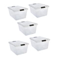 thumbnail image 1 of COMBO 5 CAJAS ORGANIZADORAS 42 L TRANSPARENTE 39 X 27 X 54 cm, 1 of 3
