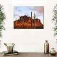 thumbnail image 5 of Desert Canvas Wall Art, Saguaro Cactus and Mountain Print, Southwestern Sunset Landscape Artwork for Living Room Bedroom Office Decor, Ready to Hang, 5 of 6