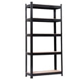 thumbnail image 7 of IVV Storage Shelving Unit, 5-Tier Adjustable Heavy Duty Garage Metal Organizer Utility Rack, for Kitchen Pantry Basement Bathroom Laundry - 27.56"L x 11.81"W x 59.06"H, Black, 7 of 7