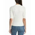 thumbnail image 2 of Michael Stars womens  Nadine Mock Neck Top, m, White, 2 of 3