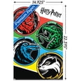 The Wizarding World: Harry Potter - Color Crests Wall Poster, 14.725" x ...