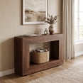 thumbnail image 3 of Fnova Farmhouse Console Table for Entryway, 47.2" Long Narrow Wood Entryway Table, Easy Assembly, Dark Brown, 3 of 19