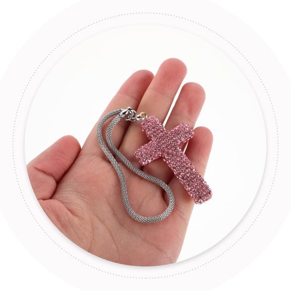 MERRYHAPY Crucifix Rearview Mirror Hanging Accessory for Car Interior Decoration, 1 Piece