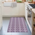 thumbnail image 3 of Entryway Rug 2'x3', Purple Boho Kitchen Runner Rugs Non-Slip Carpet Mats, Vintage Ethnic Tribe Abstract Art Bedside Rugs Runners Washable Floor Carpet for Bathroom Laundry Room, 3 of 8