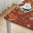 thumbnail image 5 of BANET Rectangle Fall Tablecloth, Maple Leaf Damask Tablecloth for and Thanksgiving Decorations white, 5 of 8