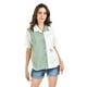 thumbnail image 1 of Camisa bicolor de lino corta Roman Fashion /Juvenil, 2431 (Blanco - pistache) blanco M, 1 of 5