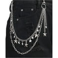 thumbnail image 4 of Y2K Star Pants Chain for Men Jean Chains for Women Pocket Chain for Pants Biker Hip Punk Chains Y2K Jewelry for Women Accessory Silver Trendy Fashion for Music Festival Concert Cosplay, 4 of 6