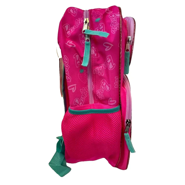Barbie 16 inches Large Backpack With 2 Mesh Pockets