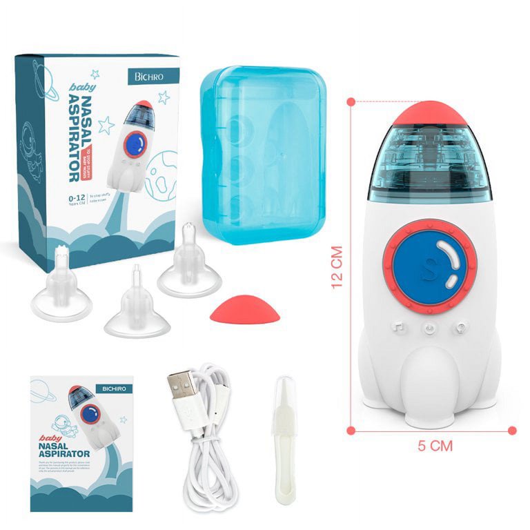 Nasal Aspirator, Queenmew Baby Nose Cleaner Electric & Ear Wax