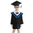 thumbnail image 1 of EDFBUYKRS Robe de Graduation Préscolaire pour Enfants Garçons Filles avec Nœud et Pompon, 1 of 4
