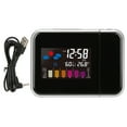 thumbnail image 1 of East buy Alarm Clock - Multifunctional LCD Color Screen Electronic Alarm Clock Projection Weather Clock, 1 of 8