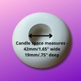 thumbnail image 4 of Molde de silicona redondo Happy Dotting para vela tealight, 11 cm, 4 of 9