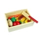 thumbnail image 1 of EeaseMX Juego de cortar pan, frutas y verduras de plástico para niños, juego de rol, juguete de regalo, 1 of 7