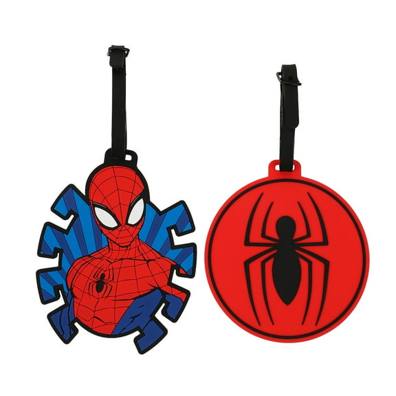 Spider-Man 2-Pack Molded Rubber Luggage Tag