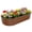 Brown, variant on Nana Guard Galvanized Raised Garden Bed Kit, Galvanized Planter Raised Garden Boxes Outdoor, Oval Metal Raised Garden Beds for Vegetables,Green