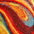thumbnail image 6 of Home Dynamix Splash Adja Contemporary Abstract Swirl Indoor Area Rug, Red/Blue, 5'2"x7'2", 6 of 6