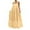 Beige, variant on Strappy Pocket Swing Dress for Women Loose Fit Solid Color Fashion Backless Maxi Outfit Gold XXXXL