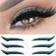 thumbnail image 4 of 3 paquetes de pegatinas de delineador de ojos con purpurina reutilizables, maquillaje autoadhesivo para ojos TFixol  05, 4 of 7