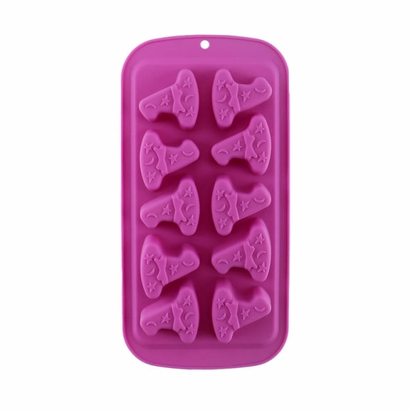 1Pc Clearance Under $3 Halloween Cookie Cutter Wizard Hat Mold Silica Gel For Candy Making Using Purple Wizard Hat Mold Purple Witch Hat Mold Purple