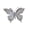 Silver-A, variant on EazyTech Simulation Mesh Glitter Pearl Christmas Tree Clip Ornament with Butterfly Dragonfly Decor Pendant Gifts for Holiday Party Wedding Decoration