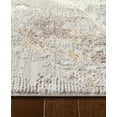 thumbnail image 3 of TOWN & COUNTRY LUXE Opaline Bold Marble Runner Area Rug with Glam Metallic Ribbed Texture Pile, Taupe, 1'9"x7'2", 3 of 8