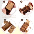 thumbnail image 3 of Puzzle Box, paquete de 6, caja de rompecabezas secreta de madera con compartimento oculto, rompecabezas 3D, 3 of 8