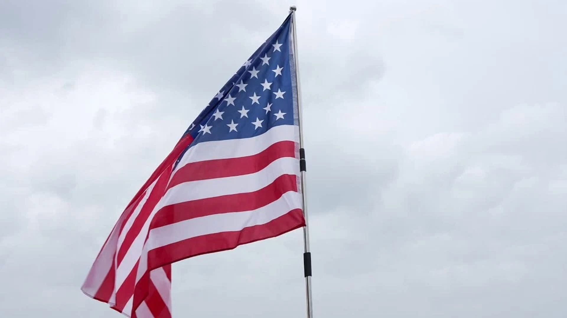 PURELY- 2Pcs 90*150Cm 3X5Ft American Flag Usa Us Flag Stars Grommets Stripe Nylon Garden
