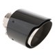 thumbnail image 2 of 1 unidad de tubo de de fibra de carbono de 63mm-114mm embellecedor de tubo de de punta de coche silenciador trasero negro para de shamjiam Silenciador de la cola del escape del automóvil, 2 of 8