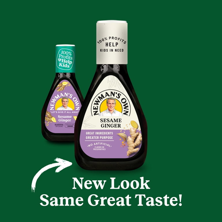 Newman's Own, Sesame Ginger Dressing, 16 fl oz, Asian-inspired