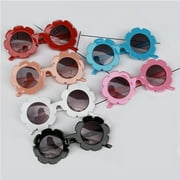 UV-400 Kids Children Girls Sunglasses Flower Round Glasses Baby Plastic Eyewear Protection