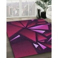 thumbnail image 2 of Ahgly Company Indoor Rectangle Patterned Dark Magenta Purple Area Rugs, 7' x 10', 2 of 6