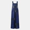 thumbnail image 2 of Danhjin Women's Baggy Wide Leg Overalls Casual Loose Jumpsuit Rompers Buttons Suspender Jumpsuit on Clearance, 2 of 5
