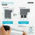 thumbnail image 2 of Biltek Zebra Cordless Window Blinds, Dual Layered Light Filtering Roller Shades, Easy Install Blinds, Indoor Home Decor, Pull-Down Shades for Windows, Light Control for Day & Night, Gray, 63"W X 72"H, 2 of 7