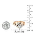 thumbnail image 2 of Dazzlingrock Collection 0.95 Carat (ctw) 14K Marquise & Round Diamond Engagement Ring Band Set 1 CT, Rose Gold, Size 4.5, 2 of 2