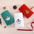 thumbnail image 4 of DJN Deal of the Day Towel Coral Fleece Christmas Santa Towel Festive Red Color Perfect As A Thoughtful Gift With Customizable Embroidery In A Convenient Bag Packaging cotton White A, 4 of 9