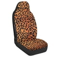 thumbnail image 2 of FUIALDOLG Leopard Design Decoration, Stretchy Elastic Car Front Seat Protector Washable Car Seat Covers for Interior Accessories, 2 of 6
