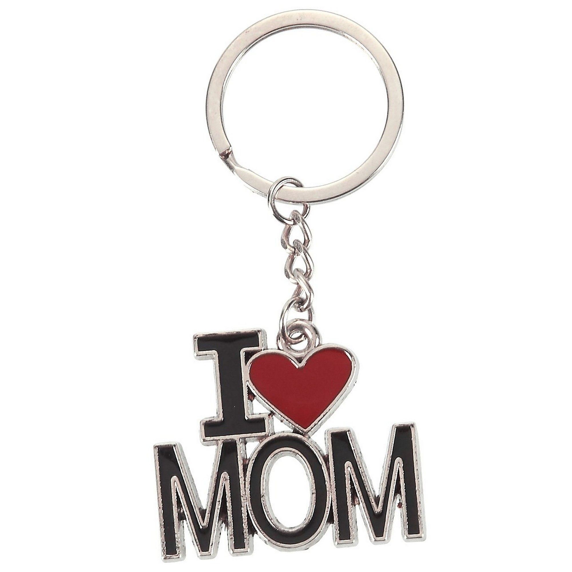 Silver I love you to the moon /& back/" keyring bag tag charm gift present