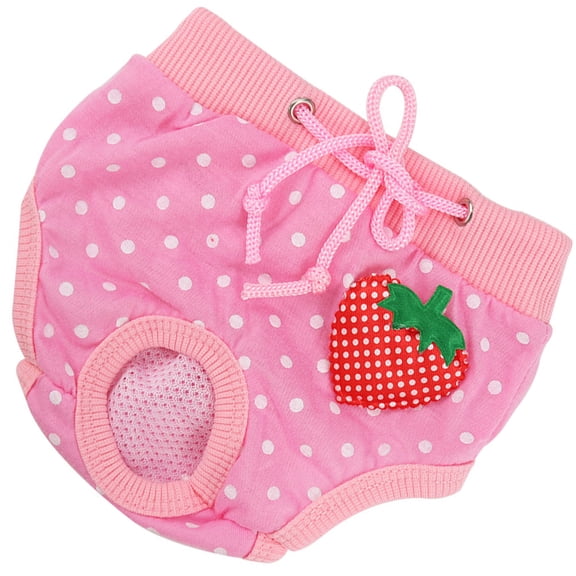 ibasenice Washable Dog Diapers for Female Dogs in Pink 1Piece